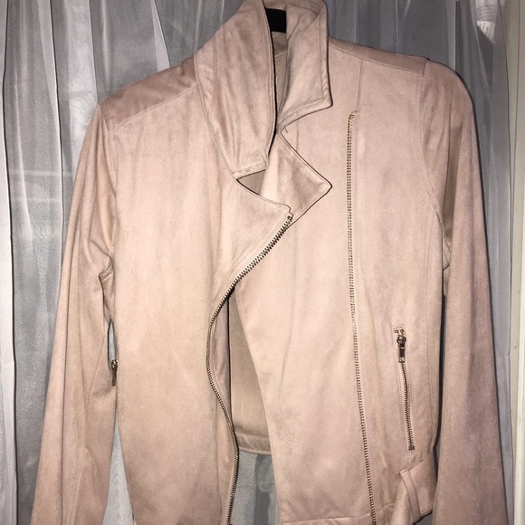 Jennifer Lopez pink suede jacket! Never worn - Picture 1 of 2